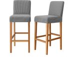 Rivestimento Per Sgabello Da Bar, Jacquard, Grigio Scuro