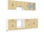 Syfax™ Set Mobili Da Cucina 8 Pz Lucca Rovere Sonoma In Truciolato