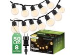Ghirlanda Da Giardino Catena Luminosa Da Esterno 8M 50X Led 230V Colore Caldo