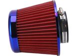 Filtro Aria Di Aspirazione Auto 3In/76Mm Ad Alte Prestazioni Lavabile Riutilizzabile Cono Accessorio Universalerosso
