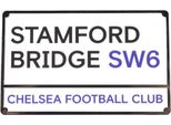Magnete Da Frigo Chelsea Fc - Cartello Stradale BS6410 (Taglia Unica) (Bianco)
