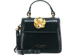 Ted Baker Borsa A Tracolla Roselah Rose Detail Square Mini Top Handle Bag Dark Green Verde Scuro
