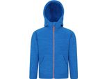Mountain Warehouse - Felpa Con Cappuccio "Snowdonia Ii"" Per Bambini, Foderata In Borg MW4871 (128) (Blu)"