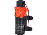 Succebuy Pompa A Membrana 12 V Dc, 4,5 L/Min, Pompa D'acqua Autoadescante A 2 Camere Con 2 Fascette Stringitubo, Pressione Massima Di 5,5 Bar, Bassa Rumorosità, Adatta Per Camper, Caravan, Barche E Irrigazione In Giardino