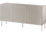Dmora Credenza Stilo 150.5X42X75H Cm Beige, Un Ripiano 3 Vani