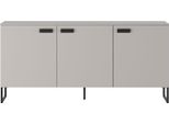 Dmora Credenza Reano 183.8X39.6X86.4H Cm Beige, 3 Cassetti 2 Ripiani