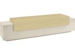 Dmora Mobile Porta Tv Cassino 200X45X51.5H Cm Beige, 3 Ripiani 4 Vani