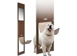 Porta Per Cani Vevor Per Porta Scorrevole In Vetro, Regolabile In Altezza Da 1927 A 2040 Mm, Telaio In Lega Di Alluminio Con Cerniere Girevoli E Serratura, Dimensioni Tenda 346 X 600 Mm, Sportello Per Cani Bianco