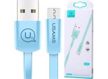 Usams U2 Microusb Cavo Piatto 1,2 M Blu/Blu Sj201Mic04 (Us-Sj201)