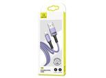 Cavo Usams U52 Lightning 2A Carica Rapida 1M Viola/Viola Sj434Usb04 (Us-Sj434)