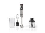 Frullatore A Immersione Multifunzione 800W Alluminio/Nero Nedis Kahb400Cal