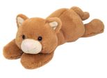 Teddy Hermann Katze Kikki, Schlenkerbeine, Kuscheltier, Stofftier, PlüSchtier, Herzekind, Braun, 35 Cm, 939498