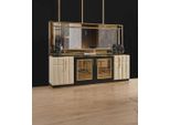 Cassettiera Xxl Con Specchio Credenze Cassettiere In Legno Mobili 2Pz Lucidi