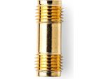 Adattatore Sma | Sma Femmina | Sma Femmina | Placcato Oro | 50 Ohm | Diritto | Rame | Oro | 2 Pezzi. | Scatola