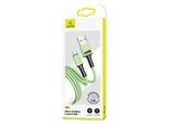 Cavo Usams U52 Microusb 2A Ricarica Rapida 1M Verde/Verde Sj435Usb02 (Us-Sj435)