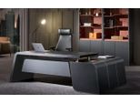 Scrivania Angolare Poltrona Ufficio Arredo Sala Direzionale Mobili 2 Pezzi Set Tavoli Tavolo