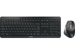 Cherry Stream Desktop Ultimate, Cablato E Wireless, Usb + Rf Wireless + Bluetooth, Interruttore Di Scorrimento, Qwertz, Led, Nero