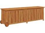 Syfax™ Contenitore Da Giardino Con Ruote 150X50X58Cm Massello Acacia