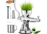 Entsafter – Fruchtpresse – Entsafter – Weizengraspresse – Manuell – Einfüllöffnung 8,6 cm