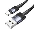 Cavo Usams Da Usb A Usb-C 3A 1,2 M A Ricarica Rapida In Acciaio/Sfoglia Sj718Usbsg01 (Us-Sj718)