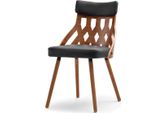 Sedia Da Pranzo Di Design Panajota - Noce / Nero 1