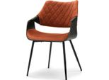 Sedia Da Pranzo Di Design Nenet - Nero / Rame