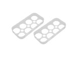 Vassoio Per Uova Da Frigorifero A 8 Griglie, Portauova In Plastica A 8 Griglie, Portauova, Organizzatore Di Uova Per Frigorifero, Portauova Per Frigorifero, Contenitore Per Uova