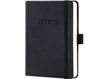 Sigel C2602 Sigel Conceptum 2025/2026 Calendario Tascabile, Din A6, Nero