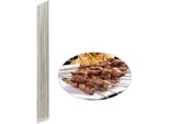 30X Spiedini Per Barbecue In Acciaio Inox �C Spiedini Rotondi, Lunghi 30 Cm, Riutilizzabili