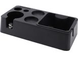 Coffee Knock Box Multipurpose Grande Capacità Shock Absorbant Coffee Portafilter Holder Coffee Tamper Station Per Home Bar Nero