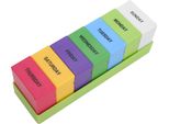 Organizzatore Di Pillole, Contenitore Di Vitamine, Astuccio Settimanale Per Medicinali, Astuccio Portatile Per Medicinali, Organizzatore Di Capsule, Astuccio Per Gioielli
