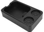 Scatola Di Caffè Knock Organizer Abs Stazione Multifunzionale Di Caffè Knock Box Per 51Mm 53Mm 58Mm Portafilter Distributore Tamper Nero