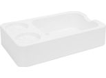 Scatola Di Bussare Al Caffè Organizzatore Abs Multifunzionale Per La Stazione Di Bussare Al Caffè Per 51Mm 53Mm 58Mm Portafilter Distributore Tamper Bianco