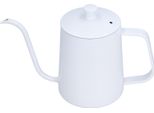 Bollitore Per Caffè In Acciaio Inox Mini Portatile Bianco Bocca Sottile Versare Sopra Bollitore Per Il Viaggio Campeggio Tè Caffè