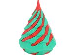 Cono A Spirale Giocattolo Stampato In 3D Scultura Piramidale Passante In Pla Giocattolo Passante Per La Decorazione Di Intrattenimento Rosso E Verde