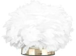 Lampada Da Tavolo Feather Usb Tipo C 5V Touch Control Stepless Dimming Lampada Da Tavolo Led Per Camera Da Letto Cafe White