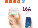 Wifi Smart Light 16A Diy Circuit Breaker Timed Light Switch 1 Gang 2-Way Control Tuya Wireless On-Off Smart Wall Switch Module Voice Control Compatible With Alexa /
