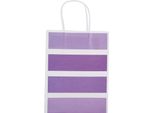 25 Pcs Sacchetto Regalo Carta Kraft Per Sacchetto Di Favore Di Nozze Candy Con Maniglia Viola