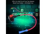 10Pcs Auto Aggiungi Circuito Fusibile Tap Adapter 10A Micro Mini Blade Fuse Holder