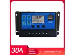 Regolatore Di Carica Solare 30A 12V/24V Identificazione Automatica Display Led Regolatore Di Carica Batteria Solare Pwm