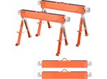 Cavalletto Succebuy, Set Di 2 Cavalletti Da Lavoro, Portata 816,5 Kg, Gambe Pieghevoli, Regolabile In Altezza, Cavalletto Per Sega Con Piedini Antiscivolo, Ideale Per La Lavorazione Del Legno, La Falegnameria E L'edilizia