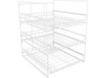 Scaffale Di Stoccaggio Scaffale Guardaroba Staccabile A Tre Strati Stoviglie Da Cucina Asciugatura Rack Spezia Storage Rack