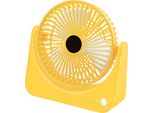 Ventilatore Da Scrivania Usb Di Piccole Dimensioni Funzionamento Silenzioso Mini Ventilatore Da Scrivania Portatile Ricaricabile Per Casa Studente Dormitorio Ufficio Giallo