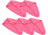 5PCS Asciugatura Rapida Microfibra Capelli Cappello Donne Bagno Forte Assorbimento Acqua Asciugamano Capelli Asciugare Asciugamanorosso Rosa