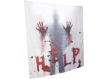 Tenda Da Doccia Halloween Horror Tende Da Bagno In Fibra Di Poliestere Con Ganci Accessorio Bagno
