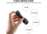 Torcia Portatile Xpe + Cob Impermeabile Telescopica Zoom 3 Modalità Led All'aperto