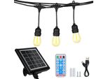 Luci Di Stringa All'aperto Alimentate Solari Luce Del Patio Impermeabile Luci Di Stringa Del Led Per Il Portico Esterno