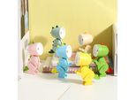 Cartoon Night Light Kid Lamp Mini Dinosaur Led Desk Lamps Cute Diy Portable With Adjustable Angle For Kids Students Bedroom Bookends Nursery Room