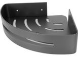 Scaffale D'angolo Grigio Spazio In Alluminio Triangolare Rack Organizzatore Bagno Accessorio
