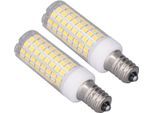 2 Pcs Led Lampadina Di Mais 102 Led 10W Dimmerabile Pc Ceramica Risparmio Energetico E12 Lampadina Per L'illuminazione Domestica Ac 100 A 120V Luce Naturale